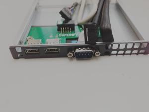 SuperMicro MCP-220-00007-01 Black USB/COM Port Tray For SC825 & SC836
