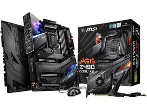 MSI MEG Z490 GODLIKE Gaming Motherboard (E-ATX, 10th Gen Intel Core, LGA 1200 Socket, DDR4, SLI/CF, Triple M.2 Slots, Thunderbolt 3 Type-C, Wi-Fi 6, Mystic Light RGB) MSI MEG Z490 GODLIKE Gaming Motherboard (E-ATX, 10th Gen Intel Core, LGA 1200 Socket, DDR4, SLI/CF, Triple M.2 Slots, Thunderbolt 3 Type-C, Wi-Fi 6, Mystic Light RGB)