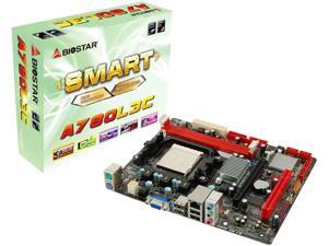 Biostar Socket AM3/AMD 760G/DDR3 MicroATX Motherboard A780L3C
