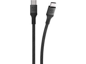 Scosche CCB4SG-SP Strikeline Premium USB-C to USB-C Charge & Sync Braided Cable, 4 feet, Space Grey Scosche CCB4SG-SP Strikeline Premium USB-C to USB-C Charge & Sync Braided Cable, 4 feet, Space Grey