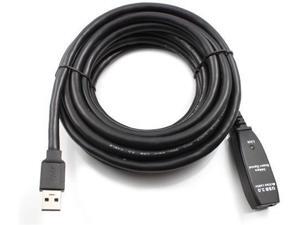 USB Extension Cable 32 Feet (10 Meter) USB 3.0 Active Cable Repeater Cable Type A Male to A Female with Built-in Signal Booster Chips USB Extension Cable 32 Feet (10 Meter) USB 3.0 Active Cable Repeater Cable Type A Male to A Female with Built-in Signal Booster Chips
