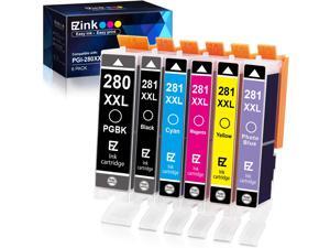 E-Z Ink (TM) Compatible Ink Cartridge Replacement for Canon PGI-280XXL CLI-281XXL PGI 280 XXL CLI 281 XXL to use with PIXMA TS9120 TS8120 TS8220 (PGBK, Black, Photo blue, Cyan, Magenta, Yellow) 6 Pack E-Z Ink (TM) Compatible Ink Cartridge Replacement for Canon PGI-280XXL CLI-281XXL PGI 280 XXL CLI 281 XXL to use with PIXMA TS9120 TS8120 TS8220 (PGBK, Black, Photo blue, Cyan, Magenta, Yellow) 6 Pack