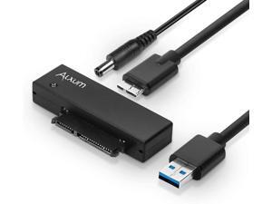 Alxum USB 3.0 to SATA Converter Cable for 2.5 & 3.5 inches SSD HDD, Hard Drive Adapter with 12V 2A Power Adapter and USB 3.0 Cable Included Alxum USB 3.0 to SATA Converter Cable for 2.5 & 3.5 inches SSD HDD, Hard Drive Adapter with 12V 2A Power Adapter and USB 3.0 Cable Included