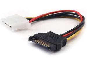 ANRANK SATA to IDE Power Cable 15 Pin SATA Female to Molex IDE 4 Pin Male Adapter Extension Hard Drive Power Supply Cable ANRANK SATA to IDE Power Cable 15 Pin SATA Female to Molex IDE 4 Pin Male Adapter Extension Hard Drive Power Supply Cable