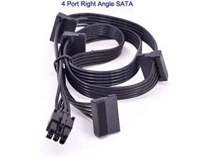 Computer Cables PCIe 6Pin Male to 2/3 / 4 SATA Power Supply Cable for Seasonic Focus Plus Platinum Focus+ Series 850PX 750PX 650PX 550PX PSU - (Cable Length 6Pin to 4 SATA) Computer Cables PCIe 6Pin Male to 2/3 / 4 SATA Power Supply Cable for Seasonic Focus Plus Platinum Focus+ Series 850PX 750PX 650PX 550PX PSU - (Cable Length 6Pin to 4 SATA)