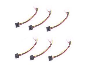 6X New IDE/Molex 4-Pin Male to Serial ATA SATA 15-Pin Female Power Adapter Cable 6X New IDE/Molex 4-Pin Male to Serial ATA SATA 15-Pin Female Power Adapter Cable