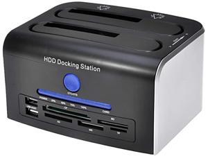 USB 3.0 to SATA Dual Bay External Hard Drive Enclosure for 2.5/3.5 Inch HDD/SSD with Offline Clone/Backup Up to 8TB Hard Disk Supports MMC/SD/TF/CF/MS/M2 Card USB 3.0 to SATA Dual Bay External Hard Drive Enclosure for 2.5/3.5 Inch HDD/SSD with Offline Clone/Backup Up to 8TB Hard Disk Supports MMC/SD/TF/CF/MS/M2 Card
