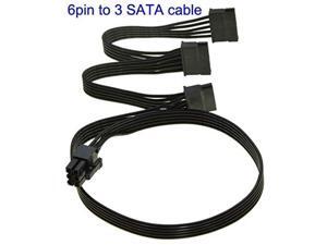 Computer Cables PCIe 6Pin Male to 2/3 / 4 SATA Power Supply Cable for Seasonic Focus Plus Platinum Focus+ Series 850PX 750PX 650PX 550PX PSU - (Cable Length 6Pin to 3 SATA) Computer Cables PCIe 6Pin Male to 2/3 / 4 SATA Power Supply Cable for Seasonic Focus Plus Platinum Focus+ Series 850PX 750PX 650PX 550PX PSU - (Cable Length 6Pin to 3 SATA)