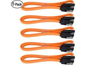 SATA Cable 5 Pack 18-Inch SATA Cable Hard Disk Cable SATA Cable 5 Pack 18-Inch SATA Cable Hard Disk Cable