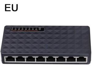 JosLove 8-Port Gigabit POE Switch 1 Gigabit + 1 Gigabit Fiber Port