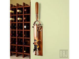 BOJ Wall-mounted Corkscrew Old Coppered & Wood Backing BOJ Wall-mounted Corkscrew Old Coppered & Wood Backing