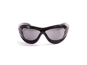 OCEAN Sunglasses TIERRA DE FUEGO Polarized shiny black with smoke lens