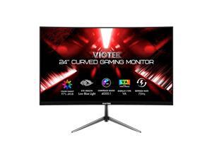VIOTEK NBV24CB2 24-Inch Curved Monitor, 75 Hz Full-HD Frameless Monitor for Home, Office & Gaming | VGA, HDMI, 3.5mm | Adaptive Sync w/ Superior Dead Pixel Policy + 3Yr Performance Promise VIOTEK NBV24CB2 24-Inch Curved Monitor, 75 Hz Full-HD Frameless Monitor for Home, Office & Gaming | VGA, HDMI, 3.5mm | Adaptive Sync w/ Superior Dead Pixel Policy + 3Yr Performance Promise