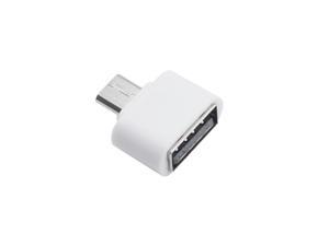 Micro USB to USB OTG Adapter Converter for Android Tablet / Samsung / Sony / HTC, White