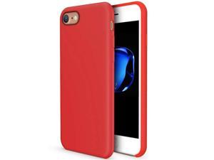 Premium Slim Case Soft Liquid Silicone Case Gel Rubber Back Case Back Cover for iPhone 7 Case/ iPhone 8 Case / iPhone SE 2020 Case (4.7"), Red