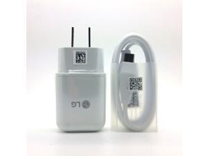 LG 1.8A Fast Adaptive USB Wall Charger with 3Ft Type C Cable for LG V10/V20/G4/G5, Google Nexus 6P, Oneplus 2, Huawei Nexus 7P, XiaoMi 4C, White