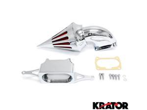 Motorcycle Chrome Spike Air Cleaner Intake Filter For 2006-2007 Yamaha Roadstar Midnight Warrior Motorcycle Chrome Spike Air Cleaner Intake Filter For 2006-2007 Yamaha Roadstar Midnight Warrior