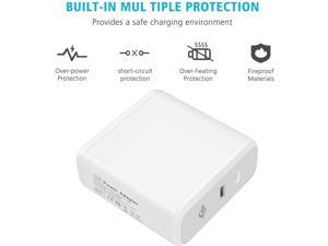 USB C PD Charger,73W Dual Port Wall Charger,with 6.5Ft USBC to USBC Cable Power Delivery for Mac Book Pro/Air,Acer Spin 7,Dell XPS/Inspiron,Samsung,iPad,iPhone 12 Pro Max/XR/XS/Max/X,Pixel,Galaxy,Etc. USB C PD Charger,73W Dual Port Wall Charger,with 6.5Ft USBC to USBC Cable Power Delivery for Mac Book Pro/Air,Acer Spin 7,Dell XPS/Inspiron,Samsung,iPad,iPhone 12 Pro Max/XR/XS/Max/X,Pixel,Galaxy,Etc.