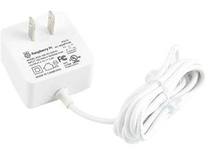 pzsmocn 1.5m Cable Length Power Supply White,for Raspberry Pi Model 4 B,Official USB Type-C Power Supply,5V 3A AC 100-240V (50/60Hz) pzsmocn 1.5m Cable Length Power Supply White,for Raspberry Pi Model 4 B,Official USB Type-C Power Supply,5V 3A AC 100-240V (50/60Hz)