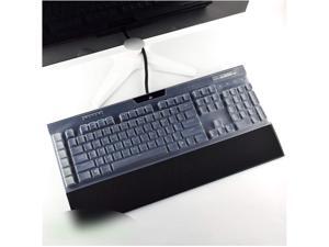 Compatible for Corsair K95 RGB Platinum Wired Gaming Mechanical Keyboard Cover Skin Film Office Desktop Anti Dust Cover Silicone Protector,Clear Compatible for Corsair K95 RGB Platinum Wired Gaming Mechanical Keyboard Cover Skin Film Office Desktop Anti Dust Cover Silicone Protector,Clear