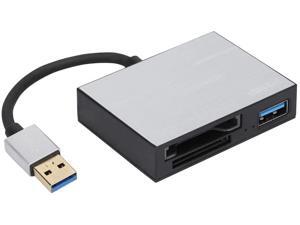 Tangxi USB 3.0 Card Reader, Super Speed&High Capacity SD/USB/XQD Reader Adapter, Multi-Function USB 3.0 Male and Female Memory Card Slot Reader for Sony G Series/for Lexar XQD Card(Silver) Tangxi USB 3.0 Card Reader, Super Speed&High Capacity SD/USB/XQD Reader Adapter, Multi-Function USB 3.0 Male and Female Memory Card Slot Reader for Sony G Series/for Lexar XQD Card(Silver)