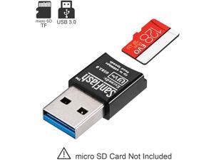 SanFlash PRO USB 3.0 Card Reader Works for BLU Dash 5.0 Adapter to Directly Read at 5Gbps Your MicroSDHC MicroSDXC Cards