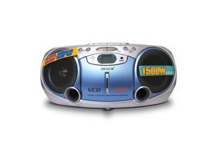 ARTECH ARTVCD28R Boombox CD/MP3/AM/FM/ with Cassette Recorder and Remote Control (Silver) ARTECH ARTVCD28R Boombox CD/MP3/AM/FM/ with Cassette Recorder and Remote Control (Silver)