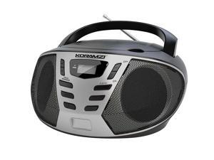 KORAMZI CD55-BKS Portable CD Boombox with AM/FM Radio, Top Loading CD Player, Telescopic Antenna, LCD Display for Indoor & Outdoor, Offices, Home, Restaurants, Picnics, School , Camping KORAMZI CD55-BKS Portable CD Boombox with AM/FM Radio, Top Loading CD Player, Telescopic Antenna, LCD Display for Indoor & Outdoor, Offices, Home, Restaurants, Picnics, School , Camping