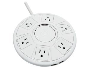 Accell D080B-048F Power Air 1080J Surge Protector with 2 USB-A, 6 ft, Retail box, white