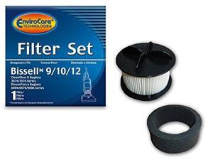 EnviroCare Replacement Vacuum Filter for Bissell 9/10/12 HEPA Pleated Micro Inne EnviroCare Replacement Vacuum Filter for Bissell 9/10/12 HEPA Pleated Micro Inne