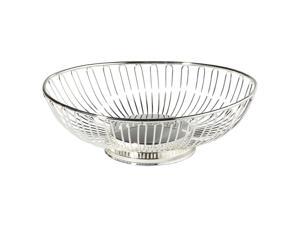 Elegance 11" Silver Plated Oval Basket Elegance 11" Silver Plated Oval Basket