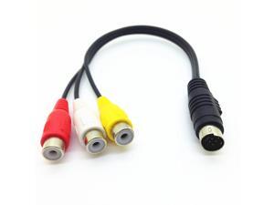 S-Video 7-Pin to 3-RCA RGB Component Cable Adapter0.3m S-Video 7-Pin to 3-RCA RGB Component Cable Adapter0.3m