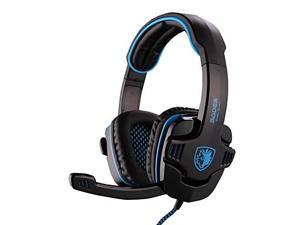 SADES SA901 High Quality 7.1 Channel Surround Sound Gaming Headset Headphones with Microphone for PC Game (Blue/Red) SADES SA901 High Quality 7.1 Channel Surround Sound Gaming Headset Headphones with Microphone for PC Game (Blue/Red)