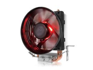 Cooler Master Blizzard T20 (Red LED ver.) - CPU Cooler with 92mm Cone Shaped  LED Cooling Fan & 2 Copper Heatpipes - For AMD Socket AM4/AM3+/AM3/AM2+/AM2/FM2+/FM2/FM1 Intel LGA 1156/1155/1151/1150/775