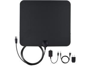 Indoor HDTV Antenna with Built-in Signal Amplifier 16.5 Feet Long Cable Indoor HDTV Antenna with Built-in Signal Amplifier 16.5 Feet Long Cable
