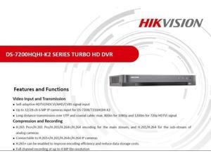 HIKVISION DVR DS-7204HUHI-K1 8MP TURBO HD DVR UHD 4in1 HDTVI/AHD/CVI/CVBS/IP HDM