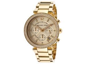 Michael Kors MK5354 Parker Glitz Chronograph Gold Tone Women's Watch