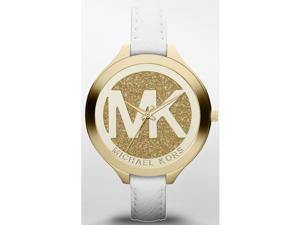 Michael Kors Women's 42mm White Calfskin Stainless Steel Case Watch MK2389 Michael Kors Women's 42mm White Calfskin Stainless Steel Case Watch MK2389