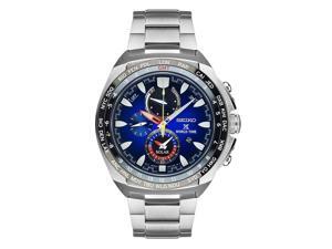 SEIKO MEN'S 44MM STEEL BRACELET & CASE QUARTZ BLUE DIAL ANALOG WATCH SSC549 SEIKO MEN'S 44MM STEEL BRACELET & CASE QUARTZ BLUE DIAL ANALOG WATCH SSC549