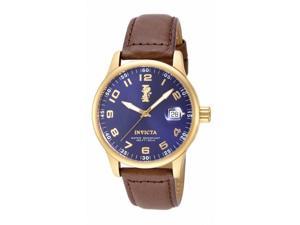 Men's I-Force Blue Dial Brown Genuine Leather