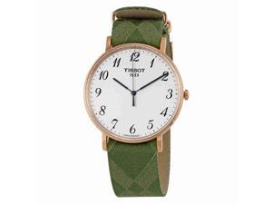 TISSOT MEN'S 42MM GREEN NYLON BAND STEEL CASE QUARTZ WATCH T1096103803200 TISSOT MEN'S 42MM GREEN NYLON BAND STEEL CASE QUARTZ WATCH T1096103803200