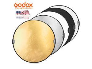 43" 5 in 1 Handheld Light Foldable Disc Photograph Studio Reflector 43.3 inch US