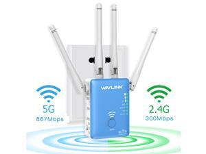 Wavlink AC1200 Dual Band WIFI Range Extender/Repeater/Access point/Wifi Booster/Wireless Router Signal Amplifier, 802.11ac with 4 External Antennas, 2 Ethernet Port, WPS, LED Indicator, Wall Plug Wavlink AC1200 Dual Band WIFI Range Extender/Repeater/Access point/Wifi Booster/Wireless Router Signal Amplifier, 802.11ac with 4 External Antennas, 2 Ethernet Port, WPS, LED Indicator, Wall Plug