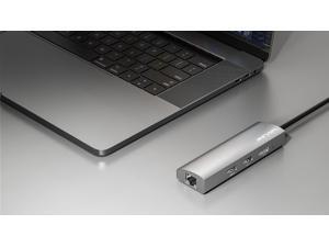 Wavlink USB-C Hub USB C to HDMI Aluminum Adapter with Gigabit Ethernet, 2 x USB3.0 (5Gbps), HDMI v2.0b compliant via USB3.1, Up to 4K@60Hz, Build in Billboard For Windows, Mac , Desktop PC, Laptop ect Wavlink USB-C Hub USB C to HDMI Aluminum Adapter with Gigabit Ethernet, 2 x USB3.0 (5Gbps), HDMI v2.0b compliant via USB3.1, Up to 4K@60Hz, Build in Billboard For Windows, Mac , Desktop PC, Laptop ect