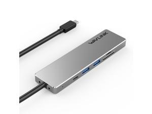 Wavlink Aluminum USB C HUB with 65W Power Delivery and HDMI 4K Display, TF/SD Card Reader, 2 x USB3.0, PD Charging Port, Powerful Chipset, 50CM pigtail cable, Plug and Play For Mac OS, PC, Desktop Wavlink Aluminum USB C HUB with 65W Power Delivery and HDMI 4K Display, TF/SD Card Reader, 2 x USB3.0, PD Charging Port, Powerful Chipset, 50CM pigtail cable, Plug and Play For Mac OS, PC, Desktop