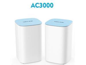 Wavlink AC3000 Tri-Band Whole Home Mesh WiFi System with MU-MIMO, Replace Wi-Fi Router and Range Extenders, Coverage Up to 6,000-7500sq. ft, Parental Controls, 3xGigabit ports, Plug and Play, 2-Pack