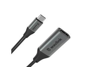USB C to HDMI Port Adapter 4K@60Hz Converter, WAVLINK Type C to HDMI Female Cable Cord, Portable Connector for Microsoft Windows, Mac OS X, PC/Laptop with Type C (DP Alt Mode), HD Monitors, Projector USB C to HDMI Port Adapter 4K@60Hz Converter, WAVLINK Type C to HDMI Female Cable Cord, Portable Connector for Microsoft Windows, Mac OS X, PC/Laptop with Type C (DP Alt Mode), HD Monitors, Projector