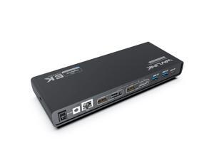 WAVLINK USB C Dual 4K HDMI&DP Universal Docking Station with 60W Power Delivery, Dual 4K@60Hz & Single 5K@60Hz with 2xDisplay Port 1.2, 2xHDMI 2.0, 6xUSB 3.0 Port, Gigabit Ethernet WAVLINK USB C Dual 4K HDMI&DP Universal Docking Station with 60W Power Delivery, Dual 4K@60Hz & Single 5K@60Hz with 2xDisplay Port 1.2, 2xHDMI 2.0, 6xUSB 3.0 Port, Gigabit Ethernet