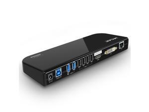 Wavlink USB 3.0 Display Universal Docking Station Dual Video HDMI/DVI/VGA , USB 3.0 & USB 2.0, Gigabit Ethernet Ports, Earphone & Mic in/out, Plug and Play For Windows Mac & Android 5.x Above - Black Wavlink USB 3.0 Display Universal Docking Station Dual Video HDMI/DVI/VGA , USB 3.0 & USB 2.0, Gigabit Ethernet Ports, Earphone & Mic in/out, Plug and Play For Windows Mac & Android 5.x Above - Black