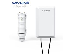 Wavlink 300Mbps 2.4G Outdoor Weatherproof Long Range Wireless Range Extender/Wireless Access Point/Repeater/Router/WISP, RP-SMA Interface Design, With 2x11dBi Directional High Gain Antenna,Passive PoE